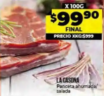 Supermayorista Vital La Casona Panceta Ahumada Salada oferta