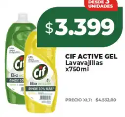 Supermayorista Vital Cif active gel lavavajillas oferta