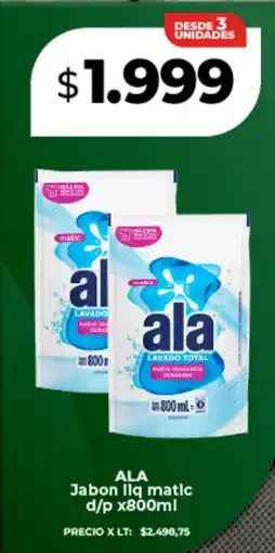 Supermayorista Vital Ala jabon liq matic d/p oferta