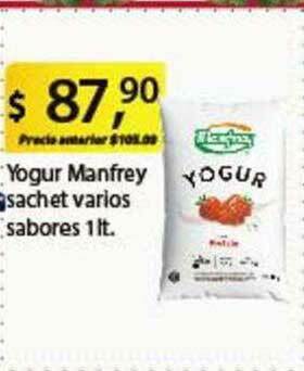 Yogur Manfrey Sachet Varios Sabores