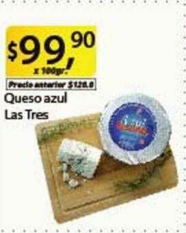 Supermercados Damesco Queso Azul Las Tres oferta