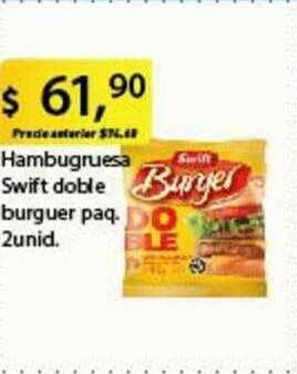 Supermercados Damesco Hamburguesa Swift Doble Burguer oferta