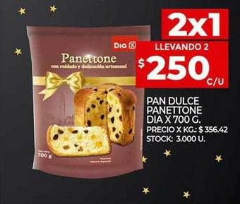 Supermercados DIA Pan Dulce Panettone Dia oferta