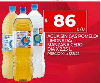 Supermercados DIA Agua Sin Gas Pomelo Limonada Manzana Cero Dia oferta