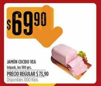 Supermercados Vea Jamón Cocido Vea oferta