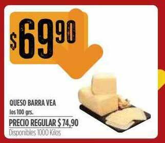 Supermercados Vea Queso Barra Vea oferta