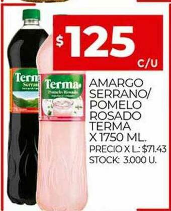 Supermercados DIA Amargo Serrano Pomelo Rosado Terma oferta