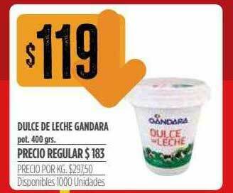 Supermercados Vea Dulce De Leche Gandara oferta