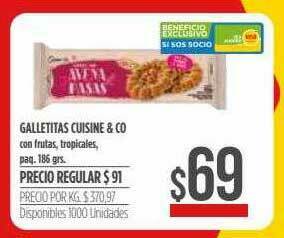 Supermercados Vea Galletitas Cuisine & Co oferta
