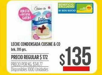 Supermercados Vea Leche Condensada Cuisine & Co oferta