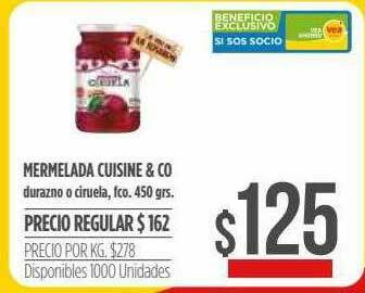 Supermercados Vea Mermelada Cuisine & Co oferta