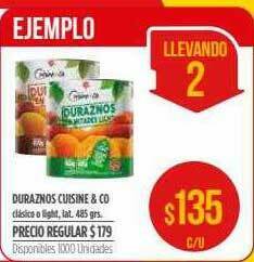 Supermercados Vea Duraznos Cuisine & Co oferta