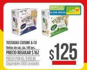 Supermercados Vea Tostadas Cuisine & Co oferta