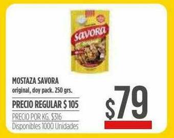 Supermercados Vea Mostaza Savora oferta