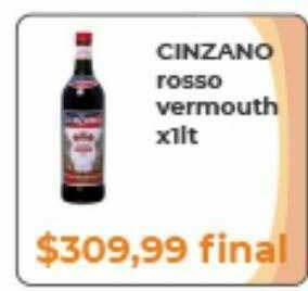 Pasos Supermercado Cinzano Rosso Vermouth oferta