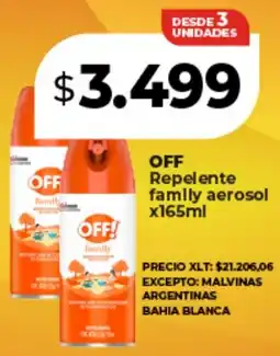 Supermayorista Vital Off! repelente family aerosol oferta