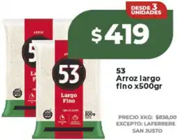 Supermayorista Vital 53 arroz largo fino oferta