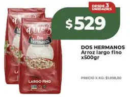 Supermayorista Vital Dos hermanos arroz largo fino oferta