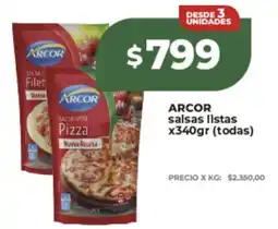 Supermayorista Vital Arcor salsas listas oferta