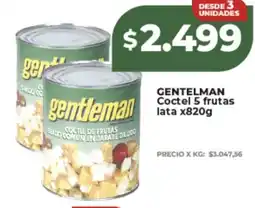 Supermayorista Vital Gentelman coctel 5 frutas lata oferta