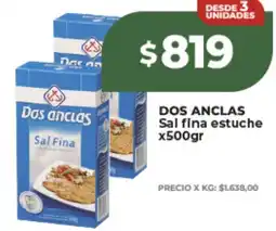 Supermayorista Vital Dos anclas sal fina estuche oferta