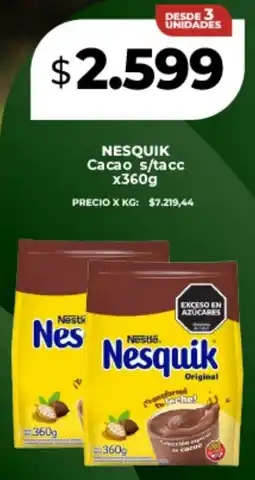 Supermayorista Vital Nesquik cacao s/tacc oferta