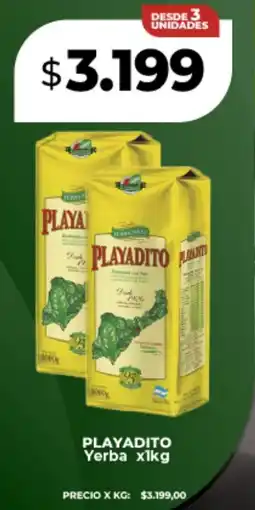 Supermayorista Vital Playadito yerba oferta