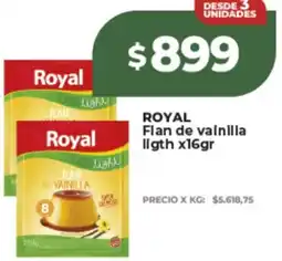 Supermayorista Vital Royal flan de vainilla ligth oferta