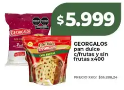 Supermayorista Vital Georgalos pan dulce c/frutas y sin frutas oferta