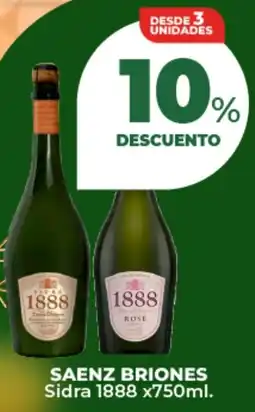 Supermayorista Vital Saenz briones sidra 1888 oferta