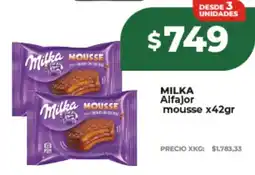 Supermayorista Vital Milka alfajor mousse oferta