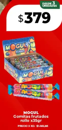 Supermayorista Vital Mogul gomitas frutados rollo oferta