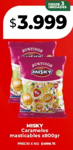 Supermayorista Vital Misky caramelos masticables oferta