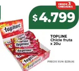 Supermayorista Vital Topline chicle fruta oferta