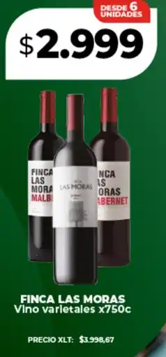 Supermayorista Vital Finca las moras vino varietales oferta