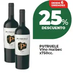 Supermayorista Vital Putruele vino malbec oferta