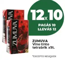 Supermayorista Vital Zumuva vino tinto tetrabrik oferta