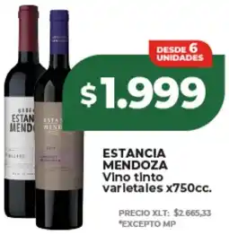 Supermayorista Vital Estancia mendoza vino tinto varietales oferta