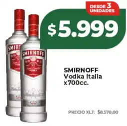 Supermayorista Vital Smirnoff vodka italia oferta