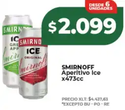 Supermayorista Vital Smirnoff aperitivo ice oferta
