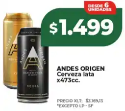 Supermayorista Vital Andes origen cerveza lata oferta