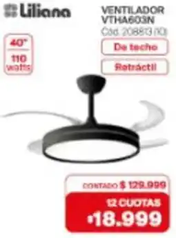 Naldo Lombardi Liliana ventilador 40" oferta