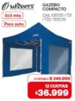 Naldo Lombardi Utdoors gazebo compacto oferta