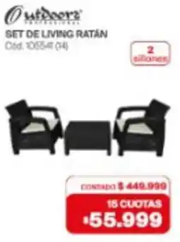 Naldo Lombardi Set de living ratán oferta