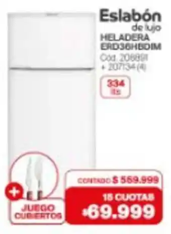 Eslabón de lujo heladera