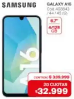 Naldo Lombardi Samsung galaxy A16 6.7" oferta