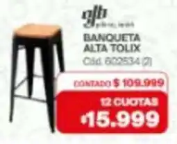 Naldo Lombardi Banqueta alta tolix oferta