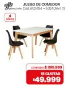 Naldo Lombardi Juego de comedor oferta