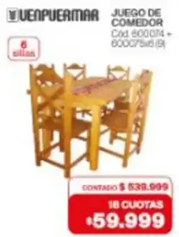 Naldo Lombardi Venpuermar juego de comedor oferta