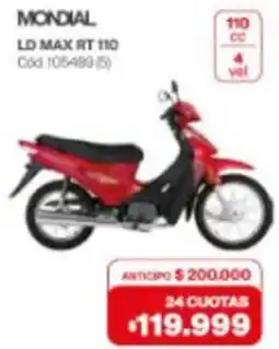 Naldo Lombardi Mondial LD max RT 110 oferta
